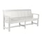 Highwood Usa 6ft Commercial Grade Garden Bench Outdoor Furniture for Patio, Yard and Garden CM-BENSQ62-WHE - alternate 1
